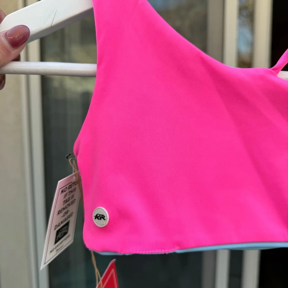 NWT Tiger Friday Dancewear May Reversible Crop Size CL Color Cotton Candy - Picture 6 of 12